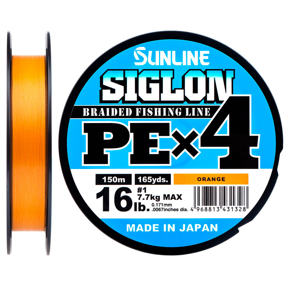 Шнур Sunline Siglon PE х4 Orange купить в интернет магазине