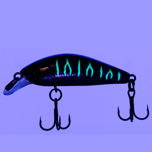 Воблер Jackall Chubby Minnow 35SP 35mm 2.3g UV UL Tamamushi Tiger - 2