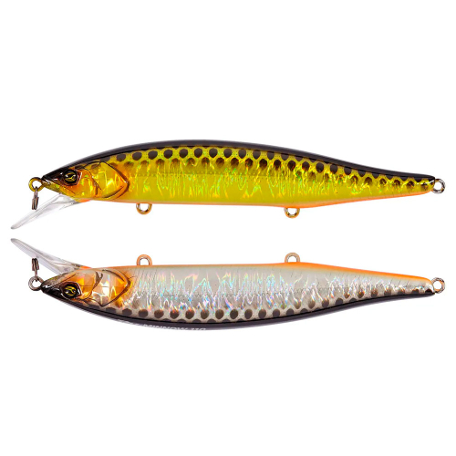 Воблер Jackall RV-Minnow 110SP 110mm 16.3g HL Gold & Silver Black - 1