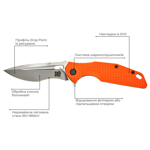 Нож Skif Defender II SW Orange - 8