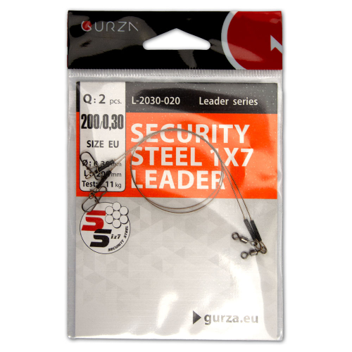 Повідець SECURITY STEEL 1x7 LEADER - 6