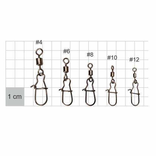 Вертлюг із застібкою Rolling swivel snap - 3