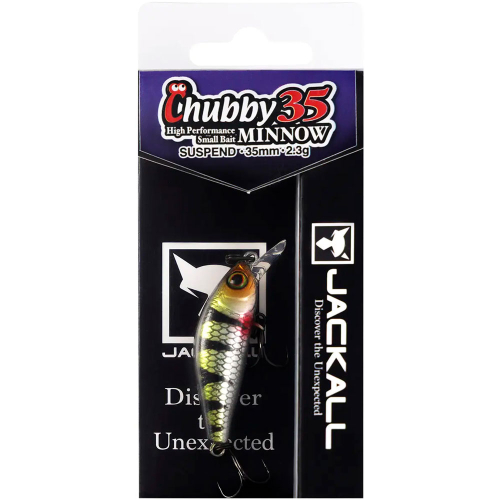 Воблер Jackall Chubby Minnow 35SP 35mm 2.3g HL Perch - 2
