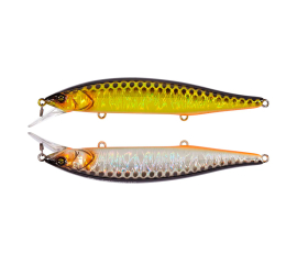 Воблер Jackall RV-Minnow 110SP 110mm 16.3g HL Gold & Silver Black