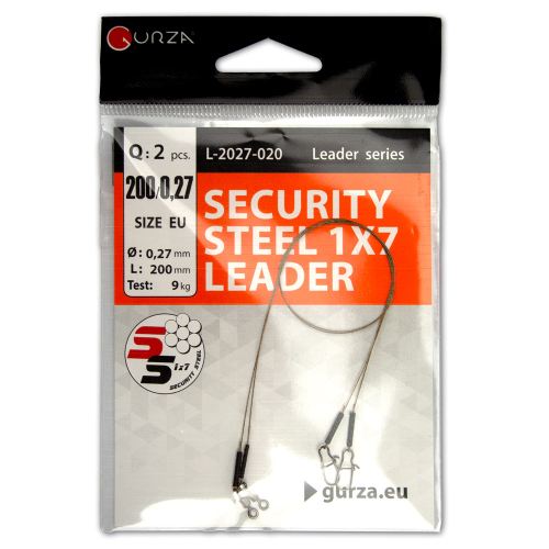 Повідець SECURITY STEEL 1x7 LEADER - 5