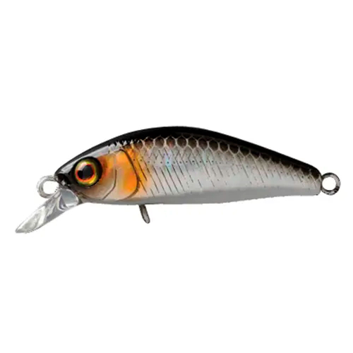 Воблер Jackall Chubby Minnow 35SP 35mm 2.3g HL Silver&Black - 1